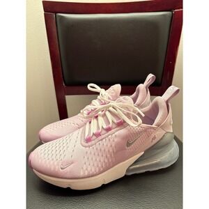 Nike Air Max 270 Women Pink White Athletic Sneakers Shoes Size 6Y 7.5 Women’s